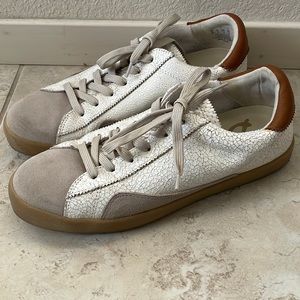 Sam Edelman Women's Prima Sneaker - white , grienge ,  ginger brown